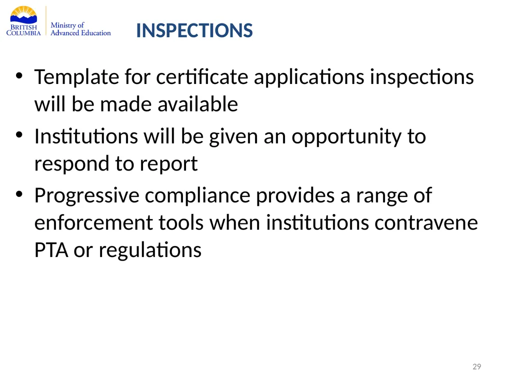 Private Training Act Information Webinar July 29, - slide 29 of 51