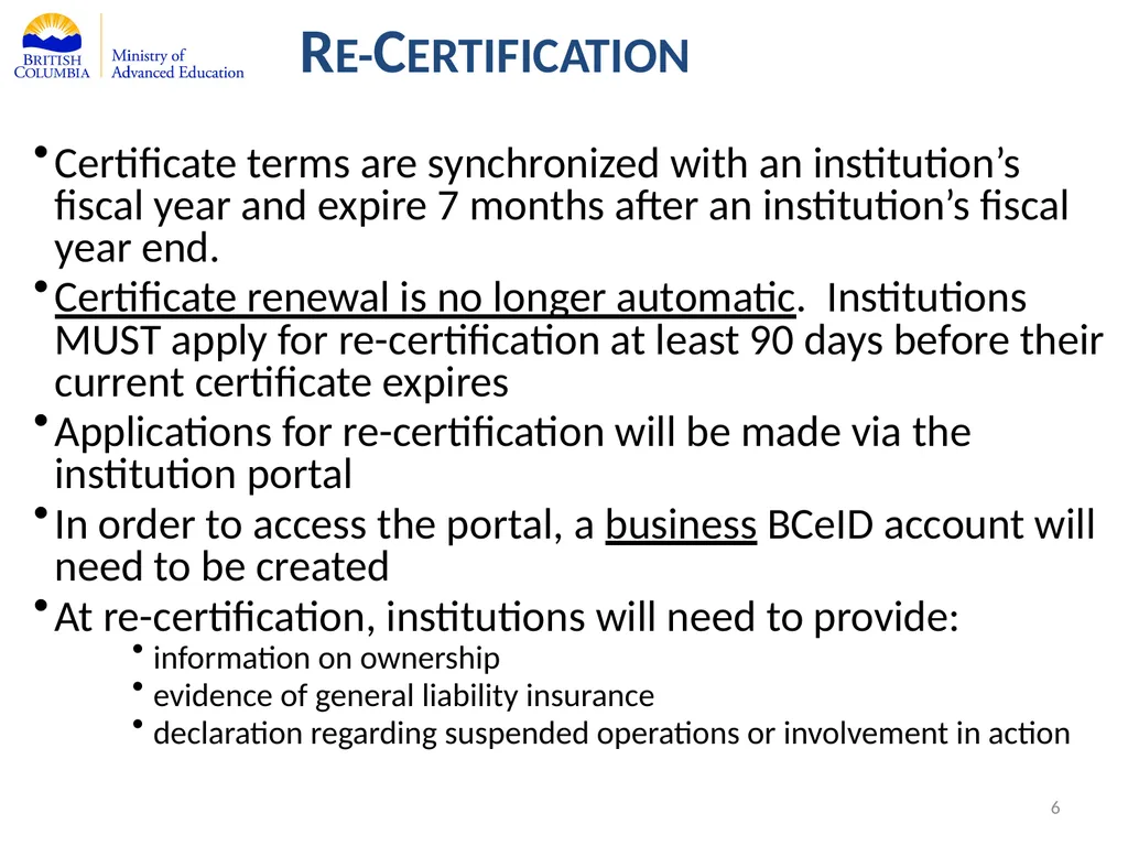 Private Training Act Information Webinar July 29, - slide 6 of 51
