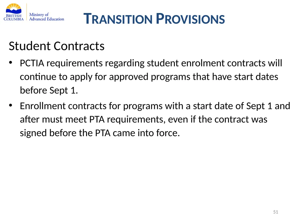 Private Training Act Information Webinar July 29, - slide 51 of 51