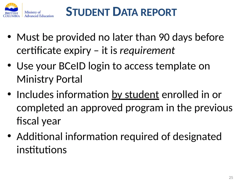 Private Training Act Information Webinar July 29, - slide 25 of 51