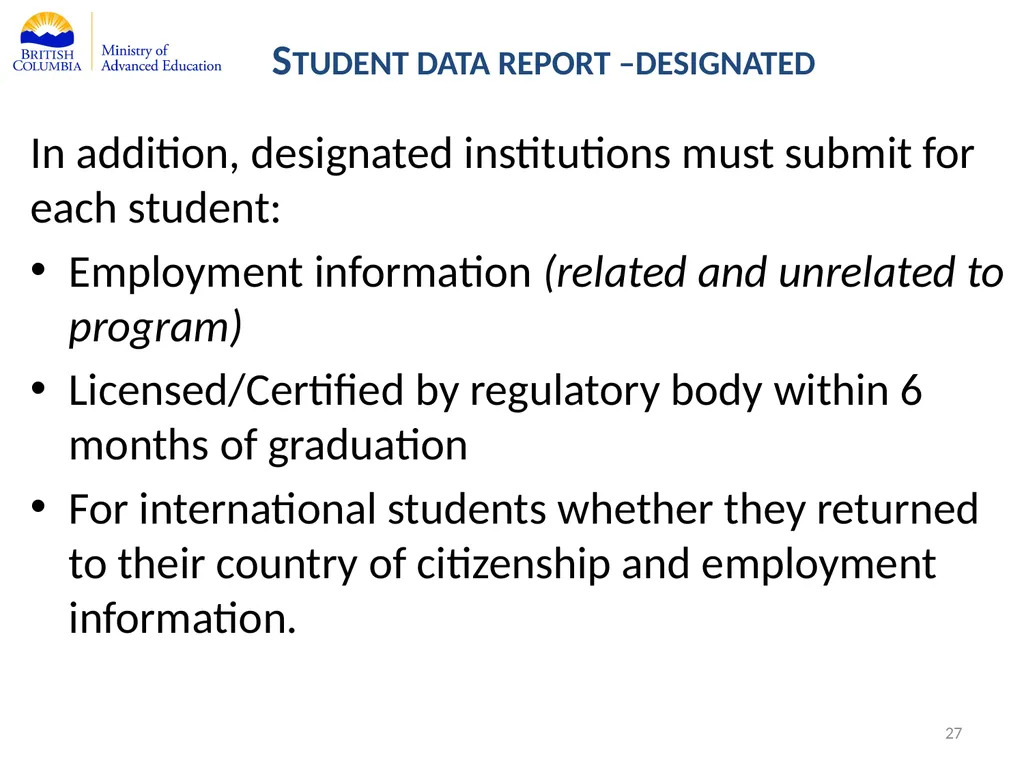 Private Training Act Information Webinar July 29, - slide 27 of 51