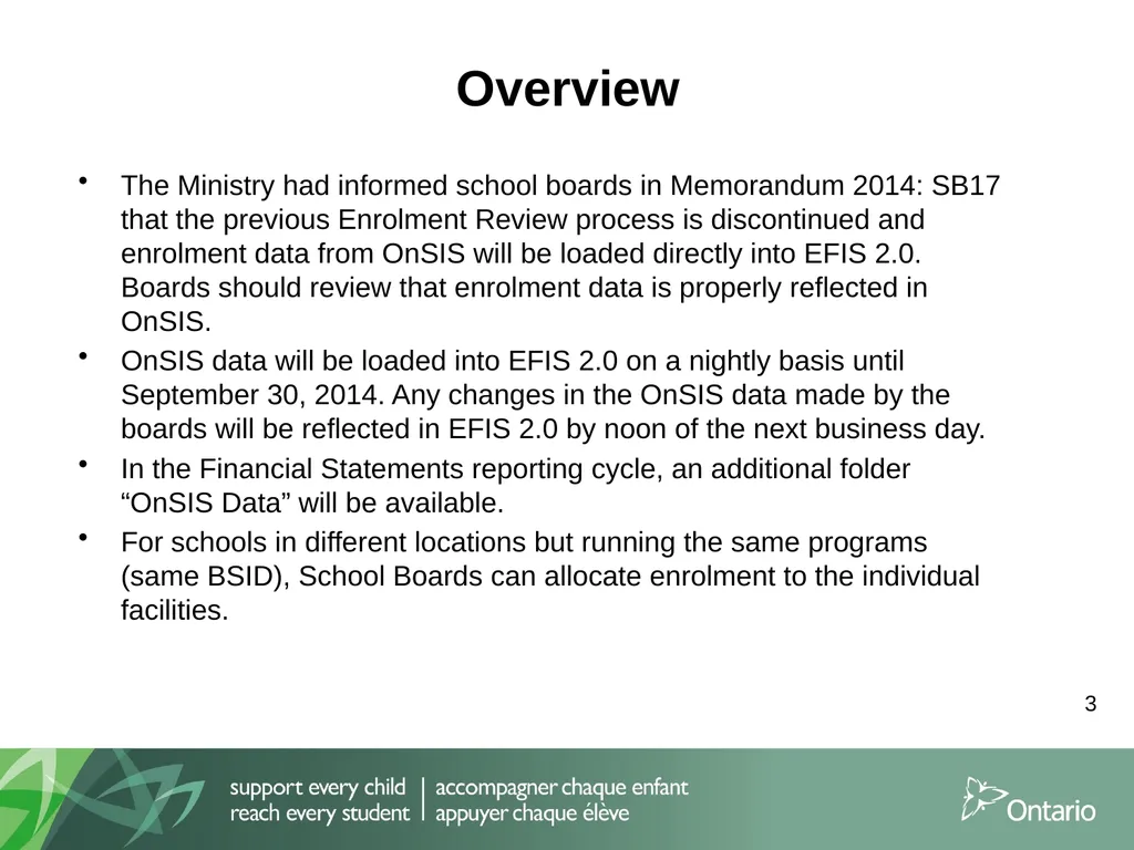 Information Session for School Boards and External - slide 3 of 90
