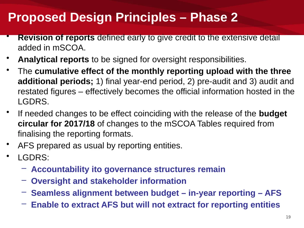 mSCOA and GRAP – Accounting Update: IMFO – July - slide 19 of 49
