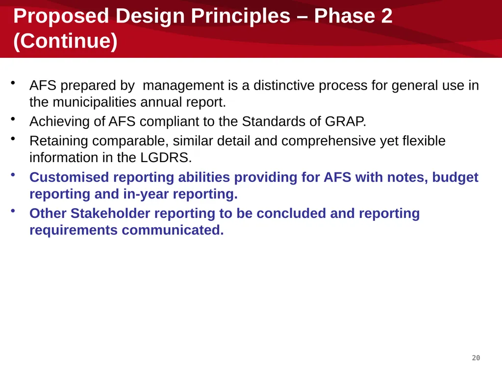 mSCOA and GRAP – Accounting Update: IMFO – July - slide 20 of 49
