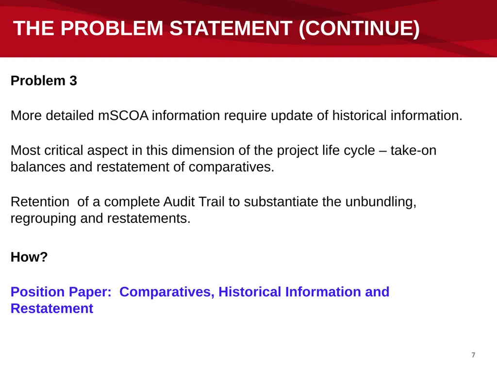 mSCOA and GRAP – Accounting Update: IMFO – July - slide 7 of 49