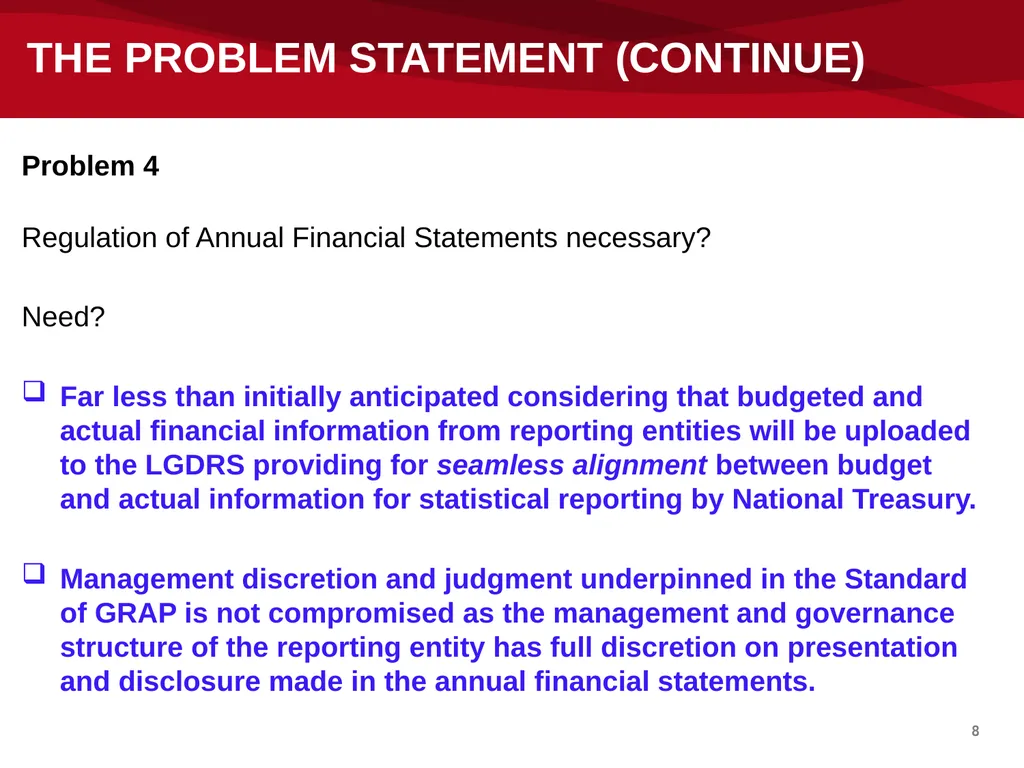 mSCOA and GRAP – Accounting Update: IMFO – July - slide 8 of 49