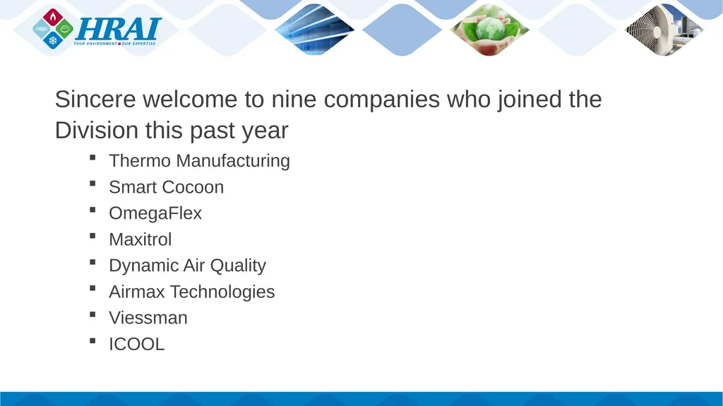 HRAI Manufacturers Annual Meeting October 1, 2020 - slide 9 of 48