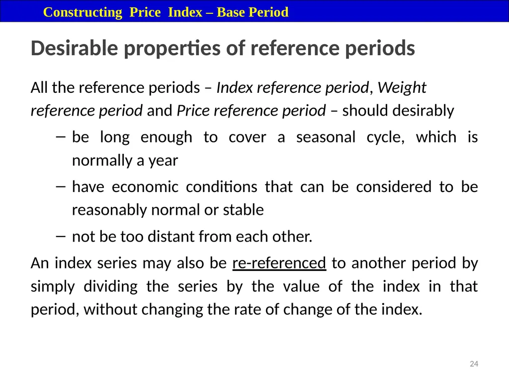 Module 16: Price Index Session V 2 Contents – - slide 24 of 31