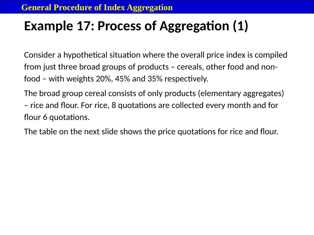Module 16: Price Index Session V 2 Contents – - slide 18 of 31