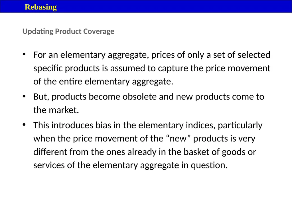 Module 16: Price Index Session V 2 Contents – - slide 27 of 31