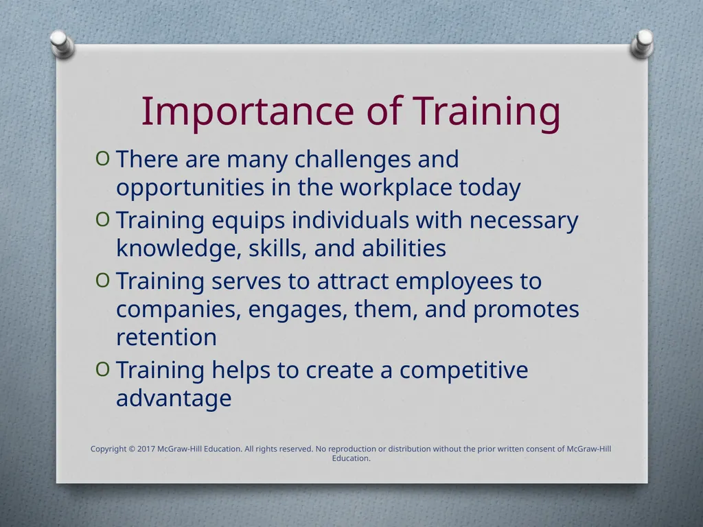 Chapter One Introduction to Training & Development - slide 4 of 38
