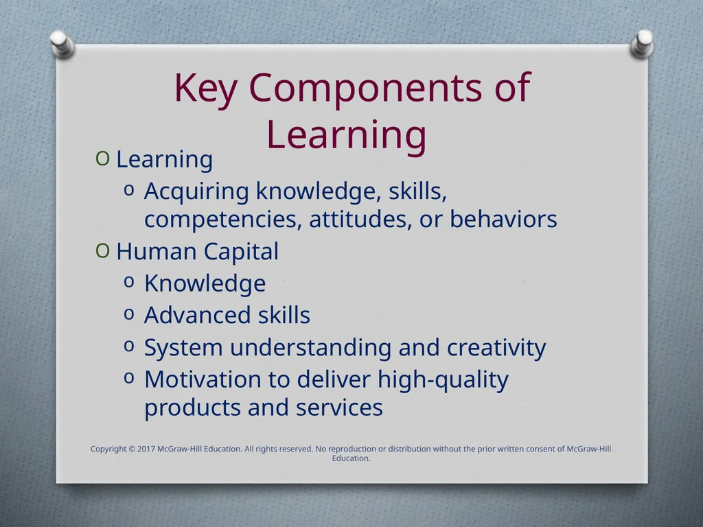 Chapter One Introduction to Training & Development - slide 6 of 38
