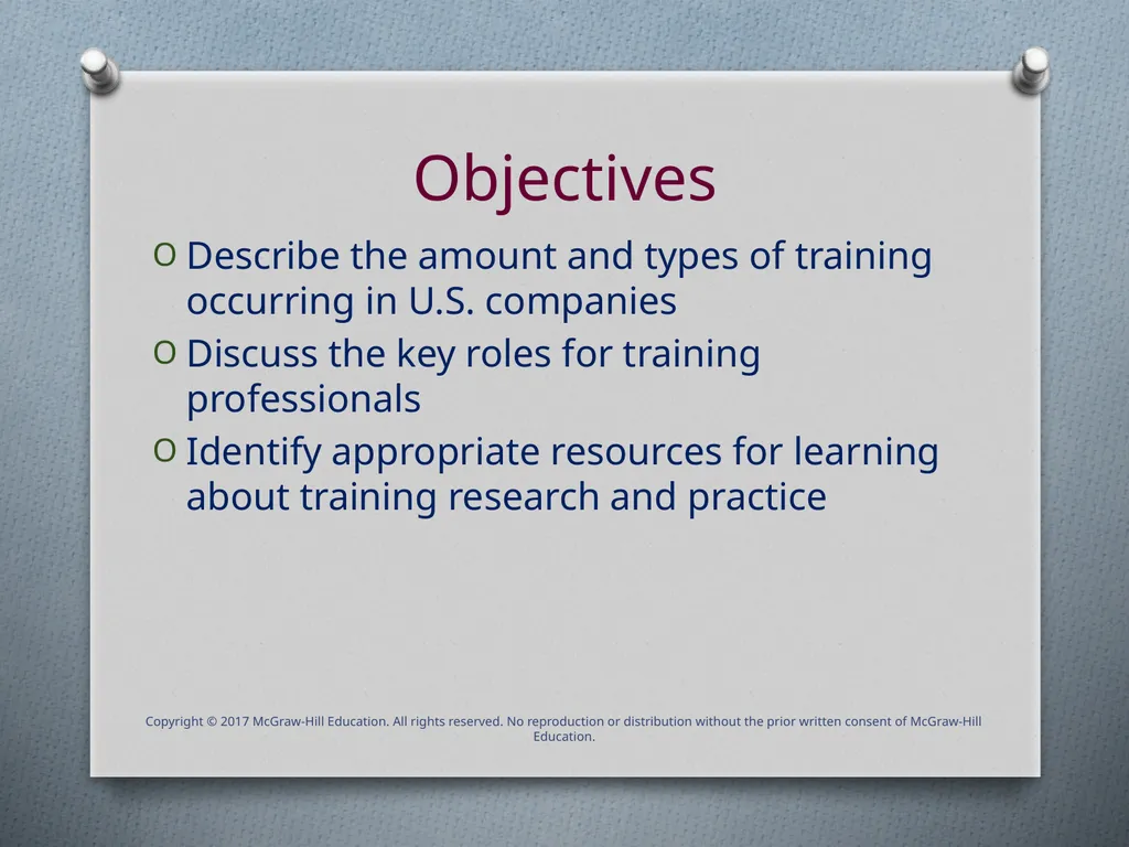 Chapter One Introduction to Training & Development - slide 3 of 38