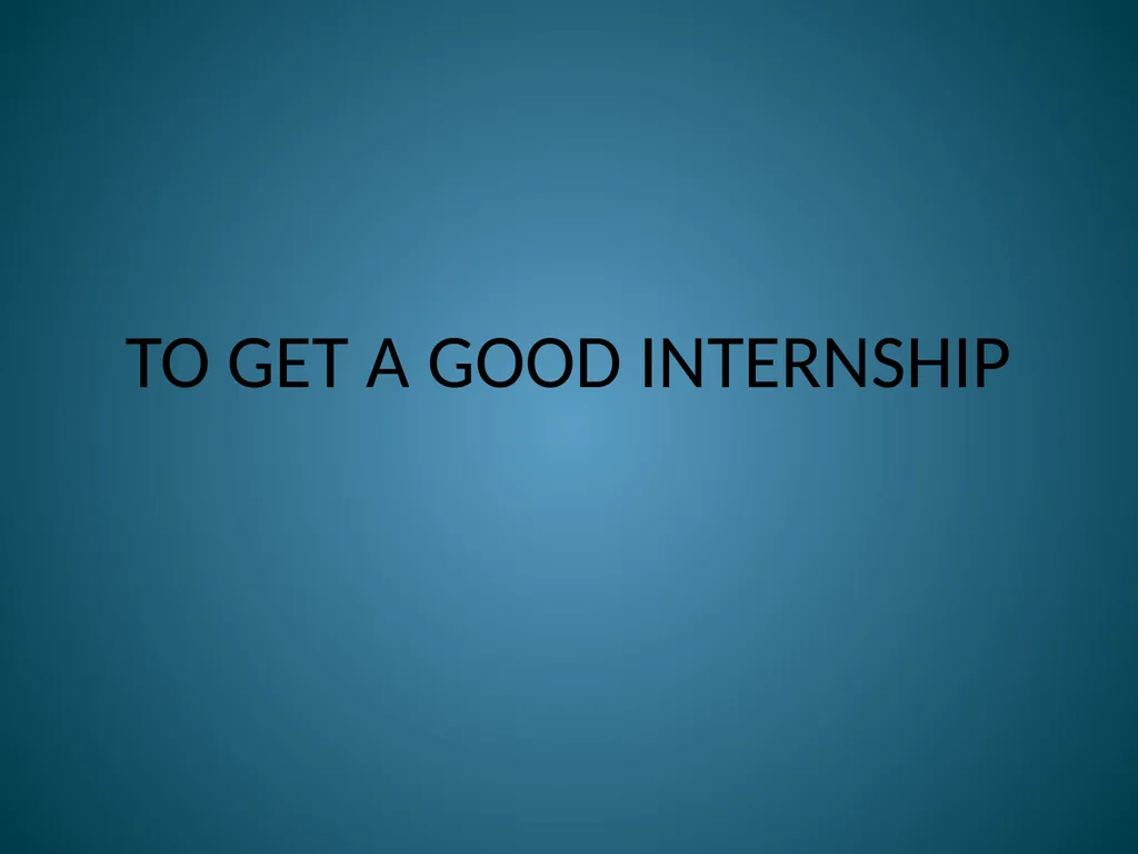 Training & Placement Summer Internship Program - slide 16 of 27