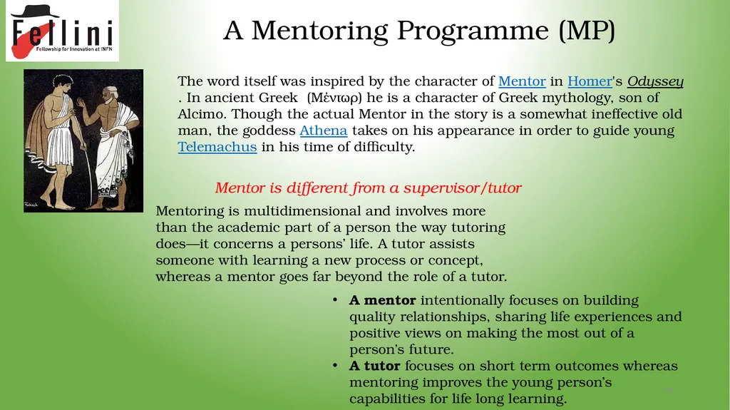 Training and mentoring possibilities Maria Rosaria - slide 14 of 18