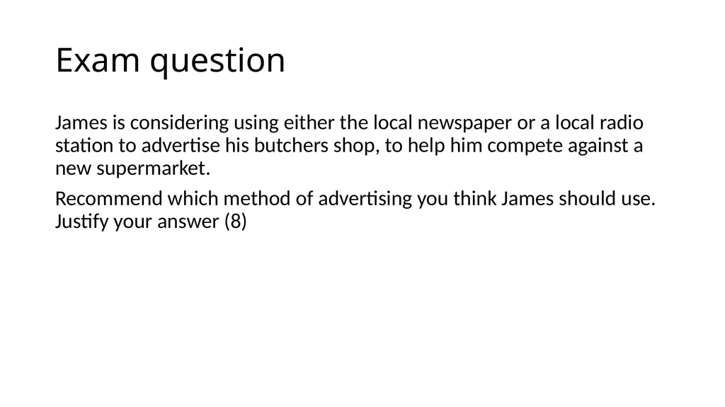 RO64 – Enterprise & Marketing Concepts Revision - slide 33 of 34