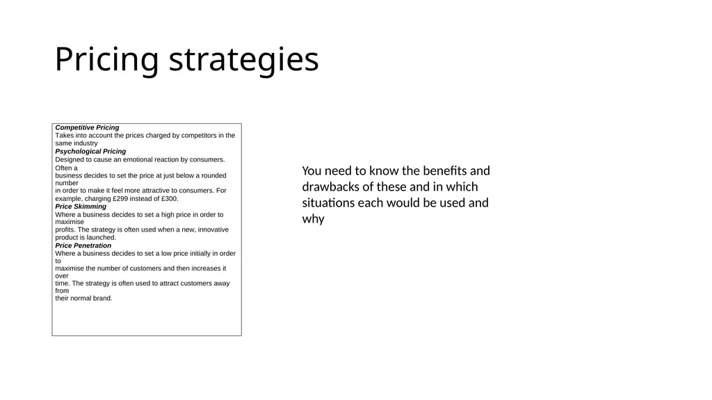 RO64 – Enterprise & Marketing Concepts Revision - slide 21 of 34