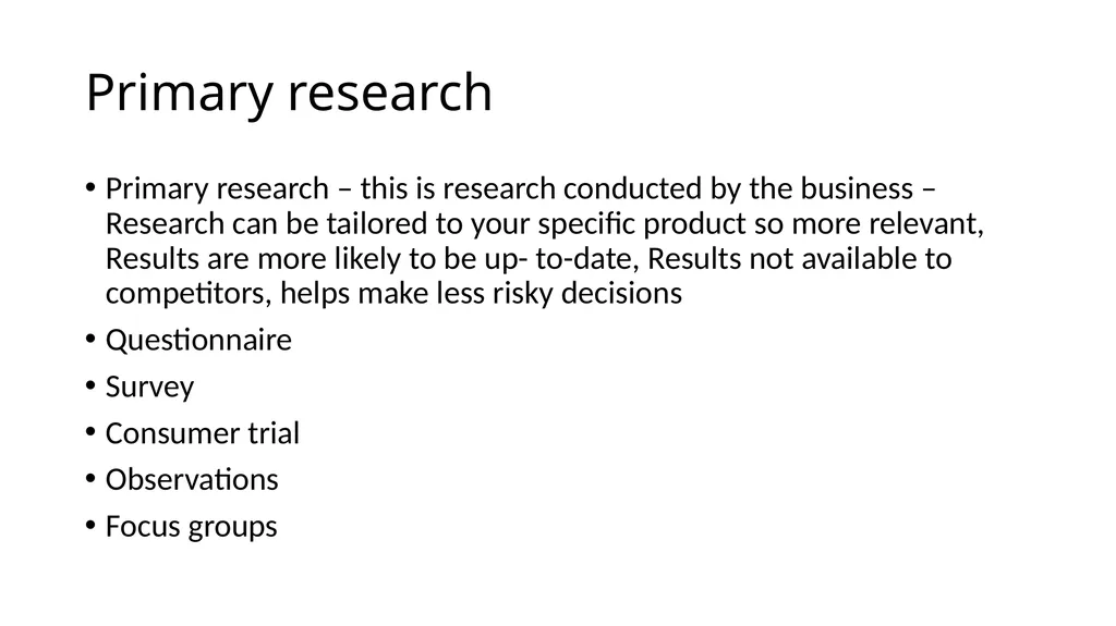 RO64 – Enterprise & Marketing Concepts Revision - slide 8 of 34