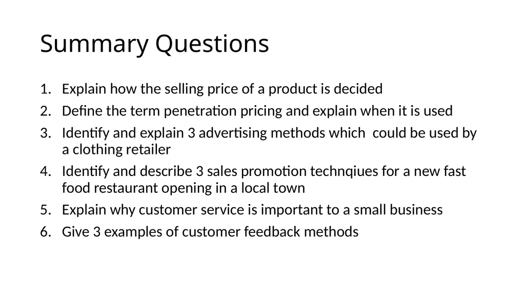 RO64 – Enterprise & Marketing Concepts Revision - slide 25 of 34