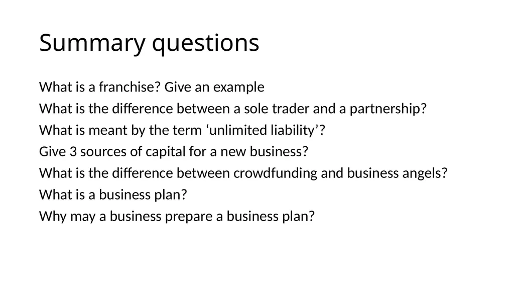 RO64 – Enterprise & Marketing Concepts Revision - slide 29 of 34