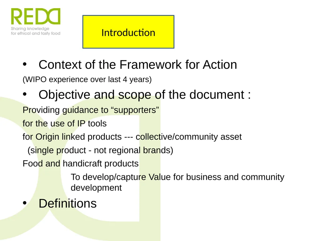 Framework for action Peter Damary, based on work - slide 5 of 23