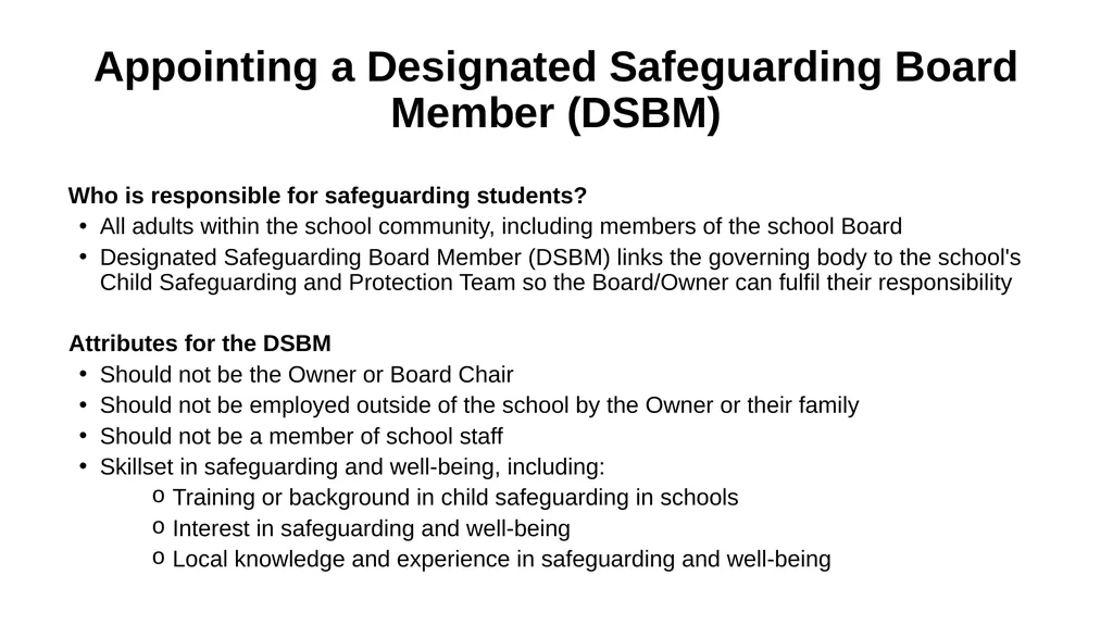 Safeguarding Governance Training Introduction - slide 6 of 41