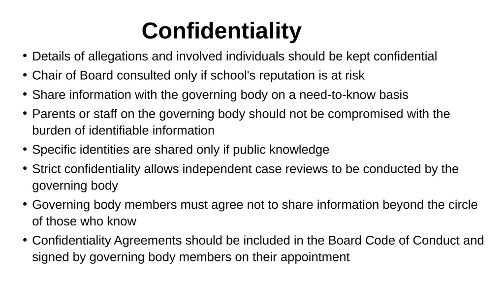Safeguarding Governance Training Introduction - slide 36 of 41