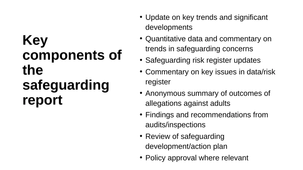 Safeguarding Governance Training Introduction - slide 18 of 41