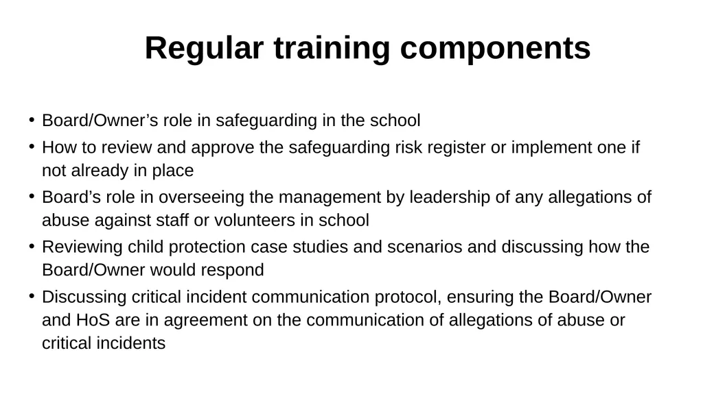 Safeguarding Governance Training Introduction - slide 11 of 41