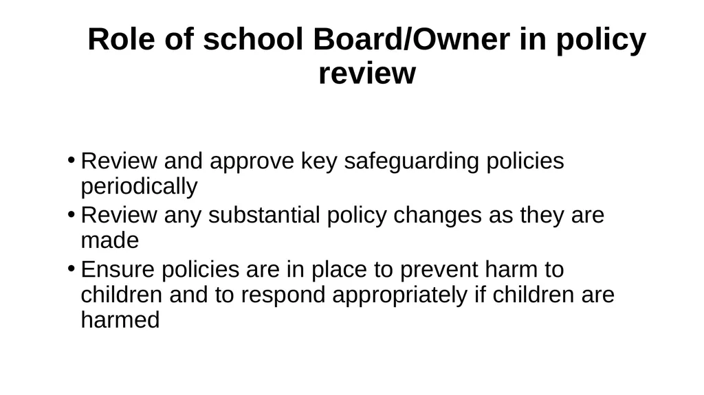 Safeguarding Governance Training Introduction - slide 16 of 41