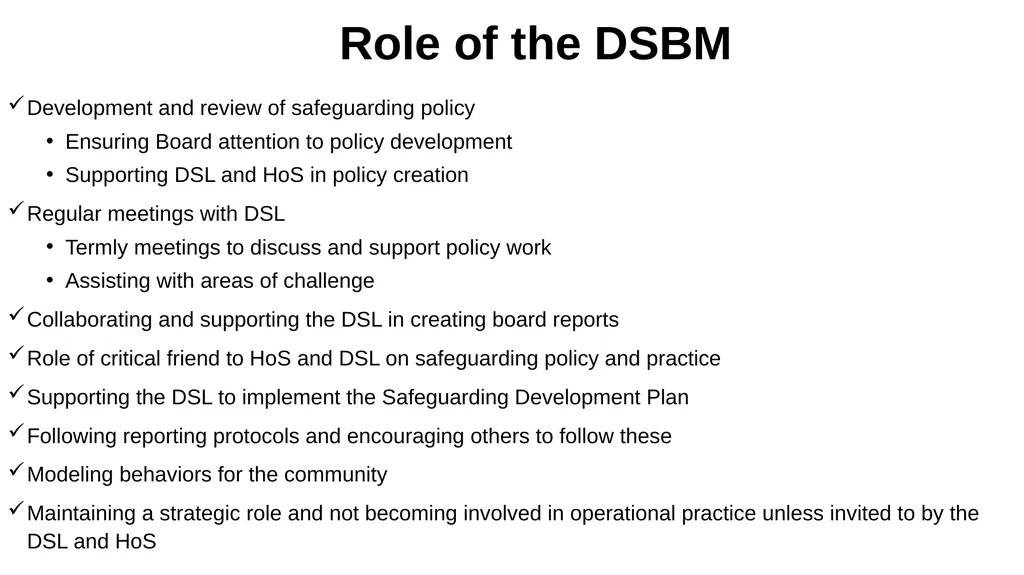 Safeguarding Governance Training Introduction - slide 27 of 41