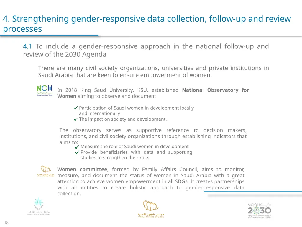 Voluntary Presentation for the Kingdom of Saudi - slide 18 of 24