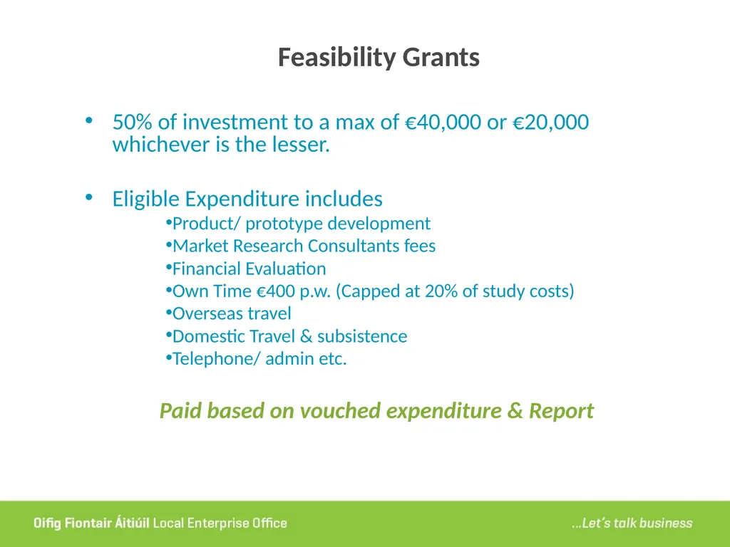 Local Enterprise Office Tipperary Funding Seminar - slide 9 of 24