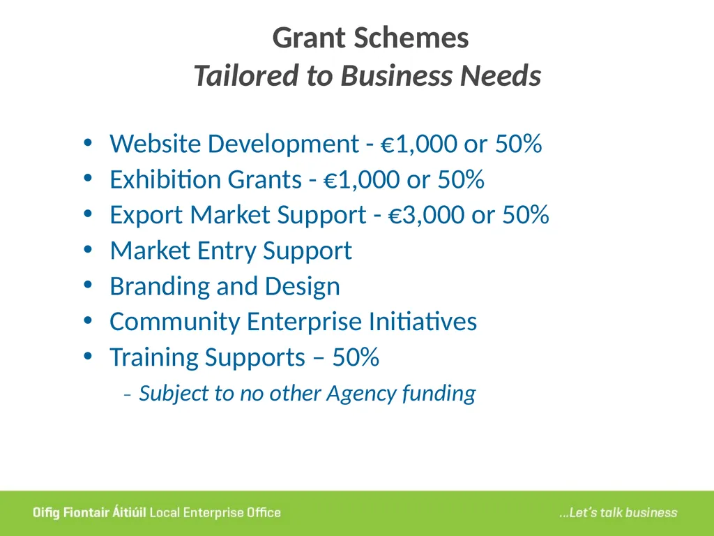 Local Enterprise Office Tipperary Funding Seminar - slide 20 of 24