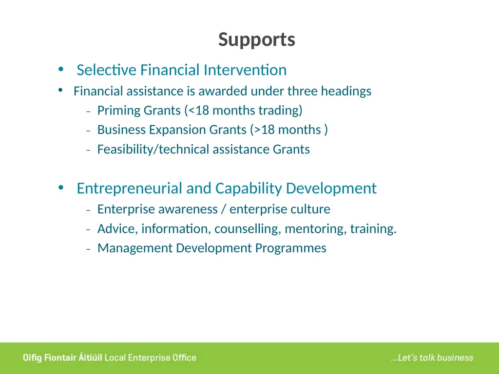 Local Enterprise Office Tipperary Funding Seminar - slide 3 of 24