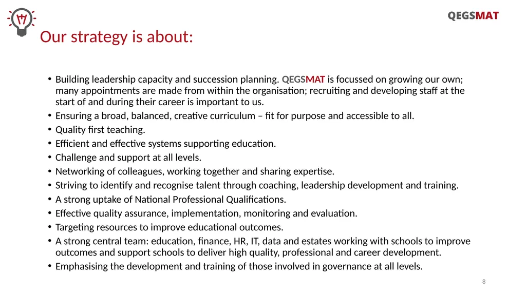 Welcome to www.qegsmat.com A warm welcome to - slide 8 of 13