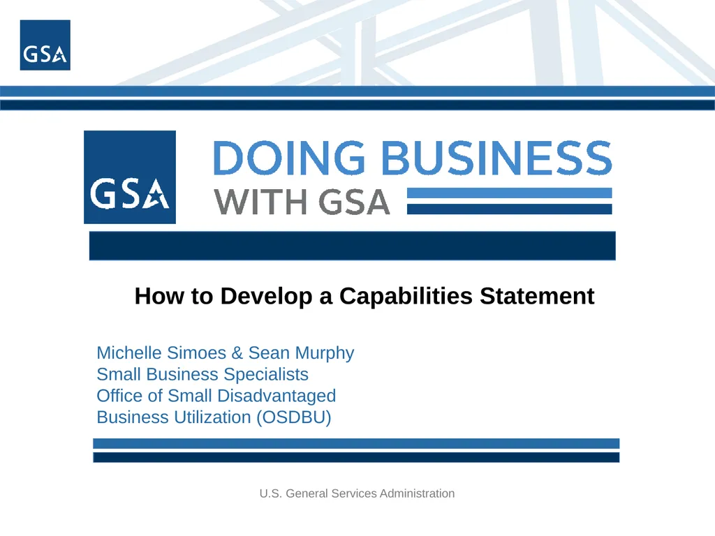 Michelle Simoes & Sean Murphy Small Business - slide 1 of 44