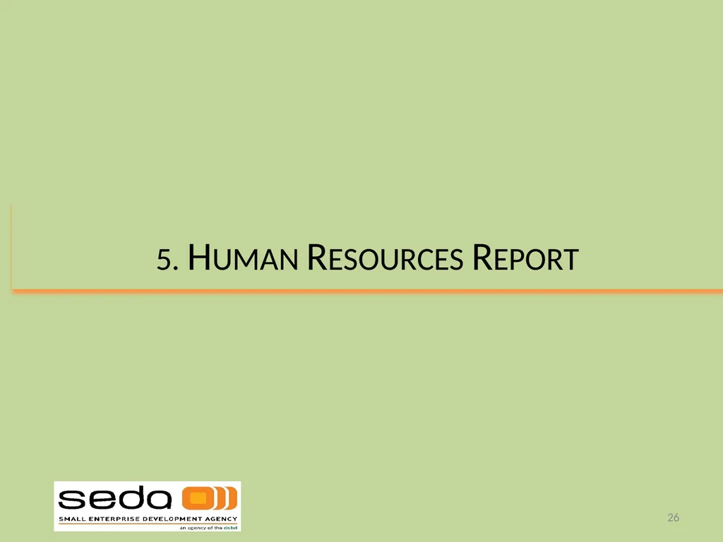 SEDA ANNUAL REPORT 2019-20 PRESENTATION TO THE - slide 26 of 43