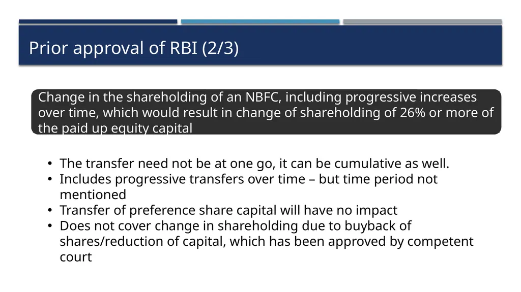 Practical aspects of RBI Compliances for Base - slide 44 of 57