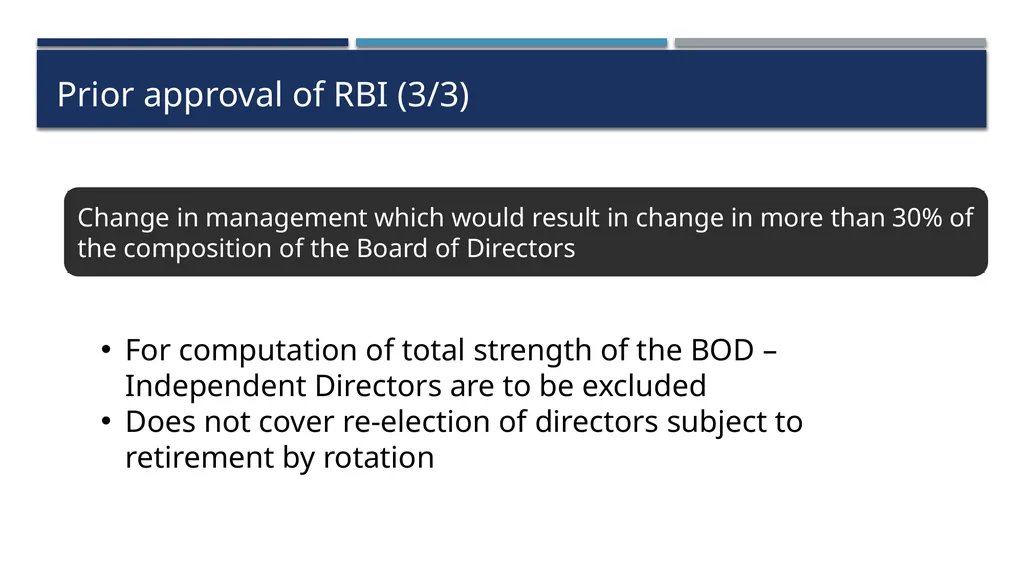 Practical aspects of RBI Compliances for Base - slide 45 of 57