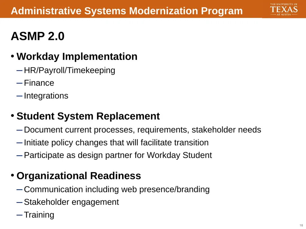 Transforming UT Modernization and Business - slide 17 of 30