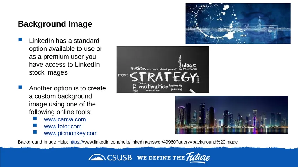 NETWORKING & DEVELOPING YOUR LinkedIn PROFILE - slide 16 of 34