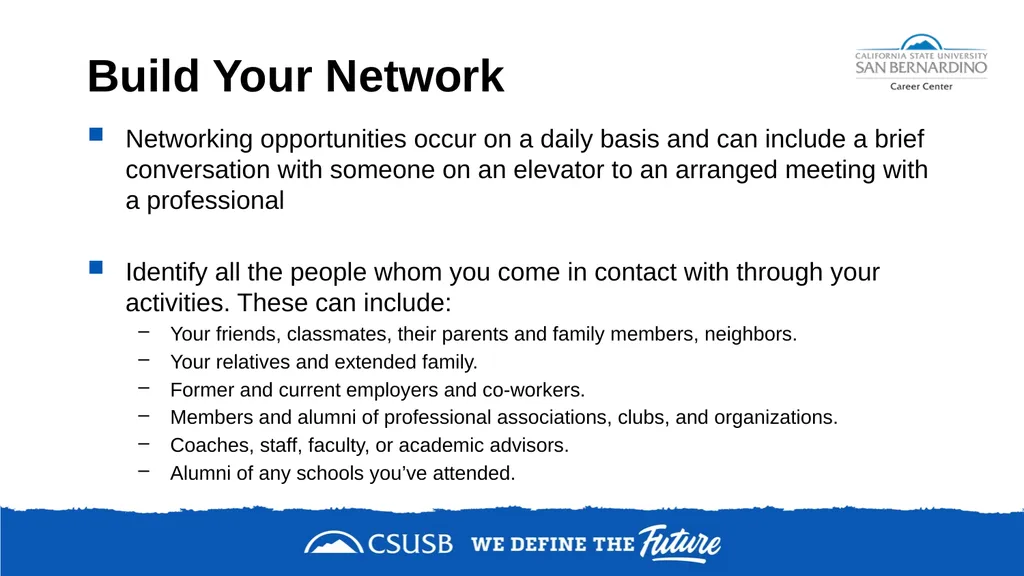 NETWORKING & DEVELOPING YOUR LinkedIn PROFILE - slide 6 of 34