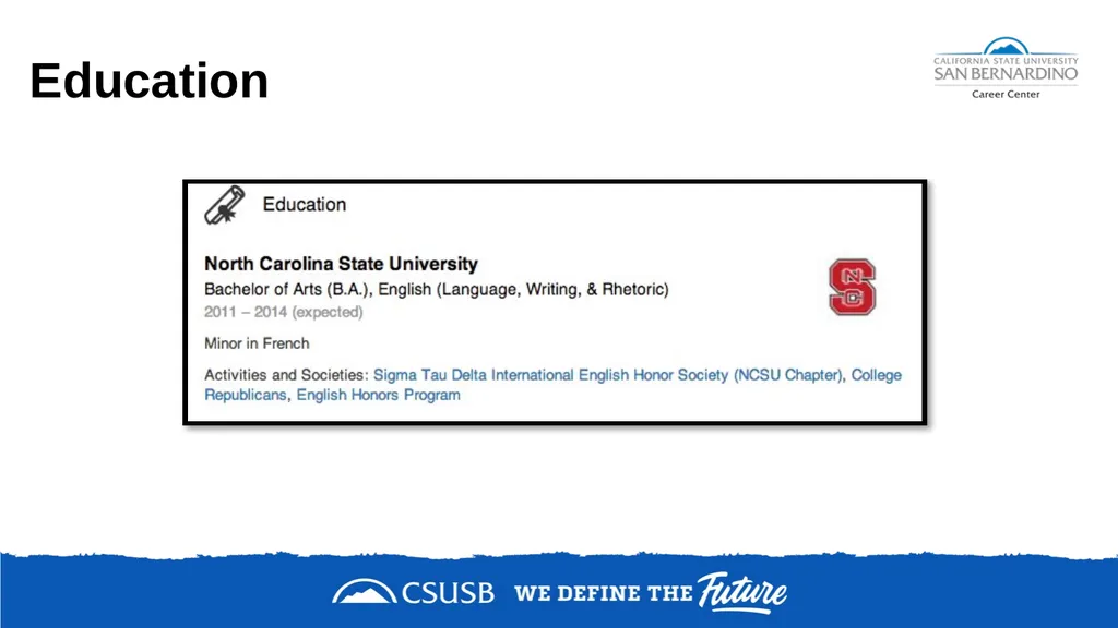 NETWORKING & DEVELOPING YOUR LinkedIn PROFILE - slide 24 of 34