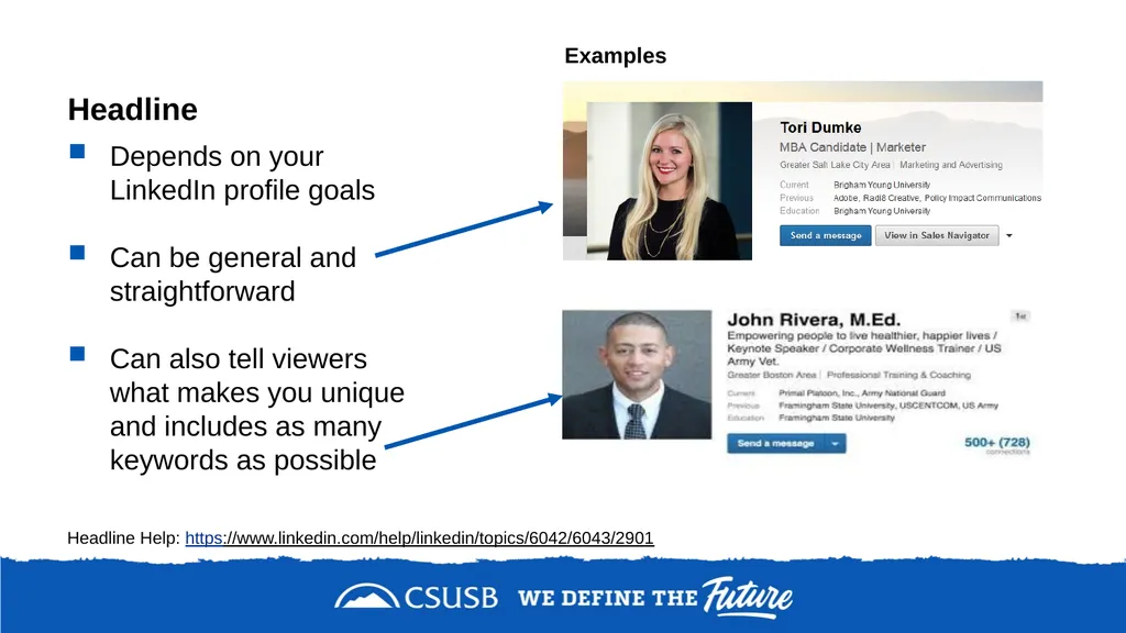 NETWORKING & DEVELOPING YOUR LinkedIn PROFILE - slide 19 of 34