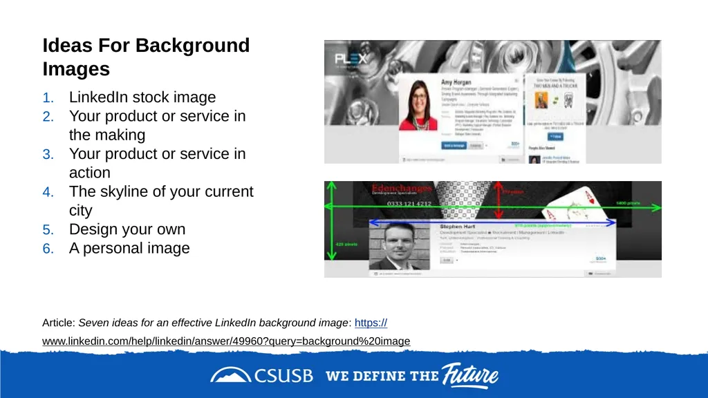 NETWORKING & DEVELOPING YOUR LinkedIn PROFILE - slide 17 of 34