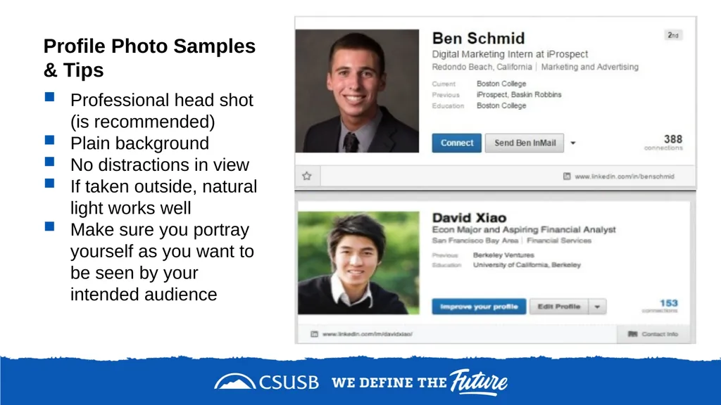 NETWORKING & DEVELOPING YOUR LinkedIn PROFILE - slide 15 of 34