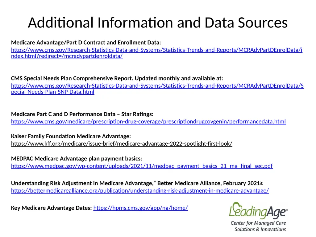 Medicare Advantage 101 July 2022 Overview In 2012, - slide 60 of 61