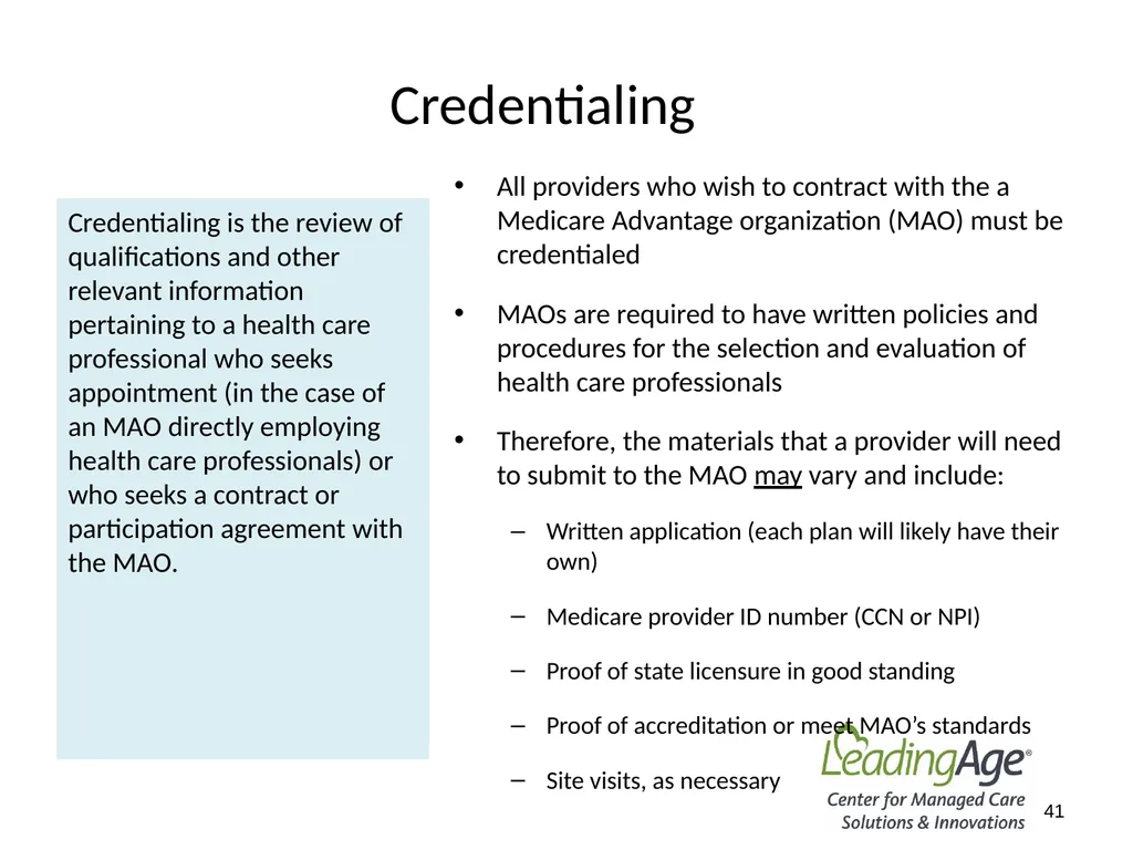 Medicare Advantage 101 July 2022 Overview In 2012, - slide 41 of 61