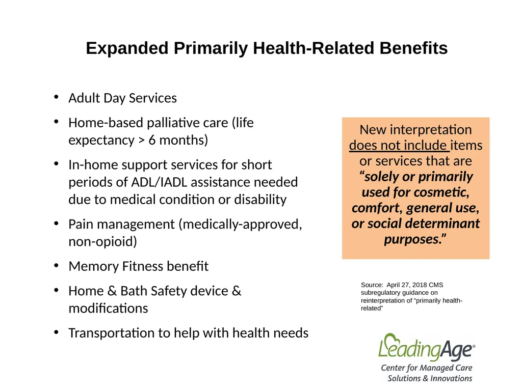 Medicare Advantage 101 July 2022 Overview In 2012, - slide 30 of 61